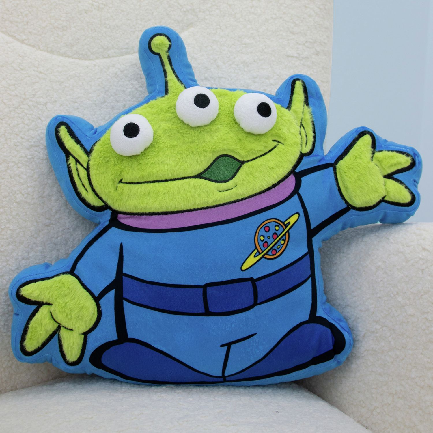 Disney Toy Story Alien Shaped Cushion Blue 43x37cm