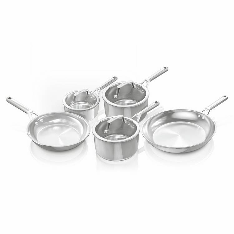Ninja EverClad 5 Piece Stainless Steel Pan Set - Silver 0