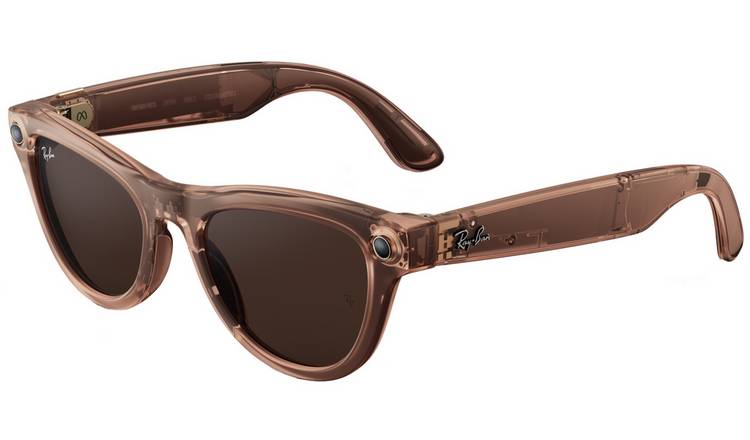 Ray-Ban Meta Skyler Gen 2 - Shiny Transparent Peach, Transitions Brown
