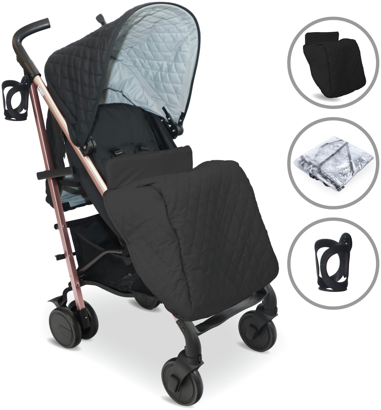 mb51 stroller rose gold