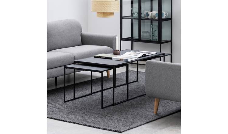 Furniture To Go Infinity Coffee Table Set - Black