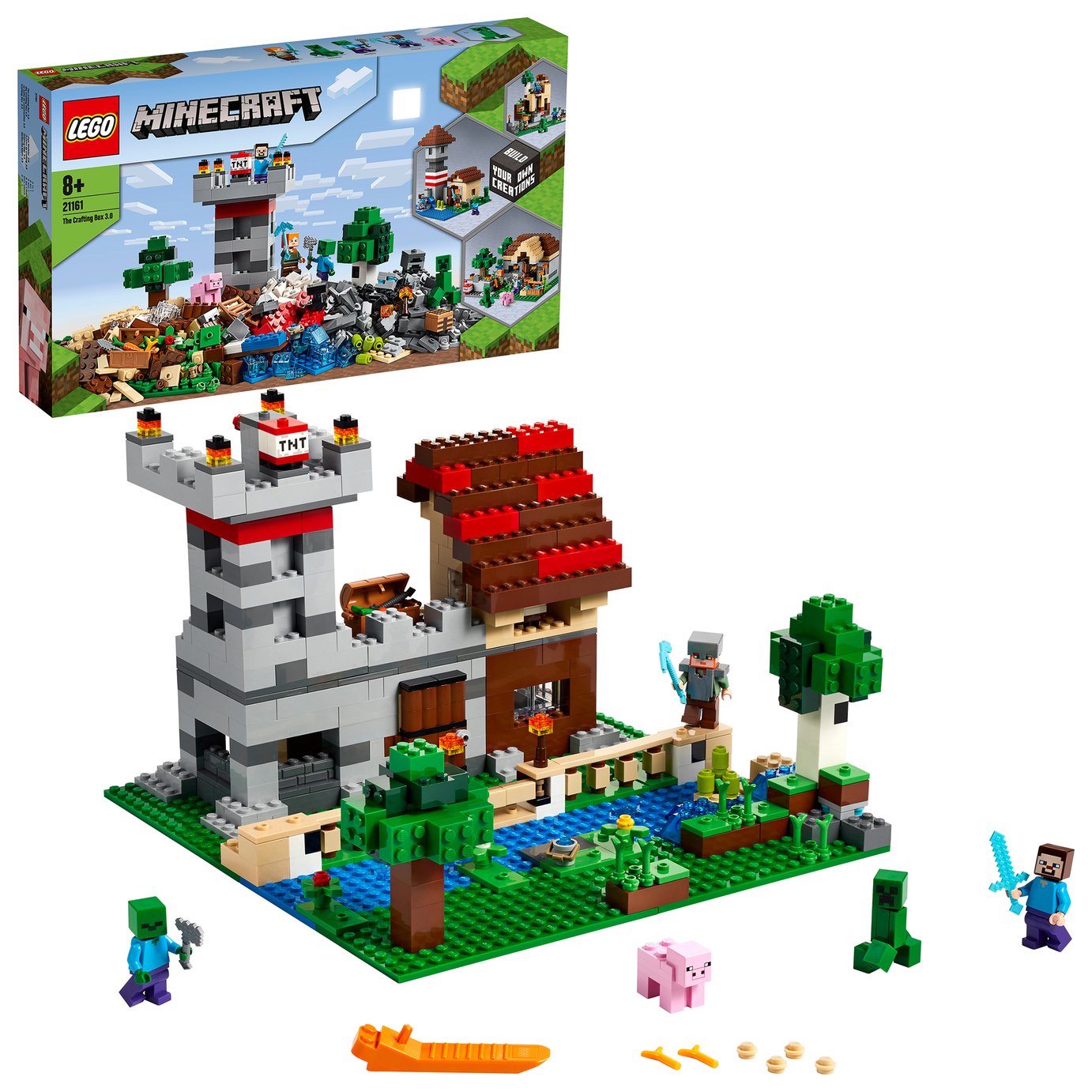 LEGO Minecraft The Crafting Box 3.0 Fortress Farm Set- 21161 Review
