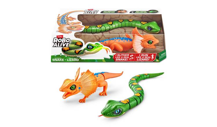 ZURU Robo Alive Lurking Lizard and Slithering Snake Playset