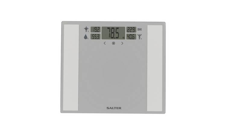 Salter Dashboard Wide Body Analyser Bathroom Scales - Silver