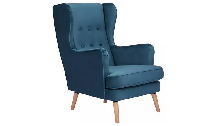 Petrol deals blue armchair