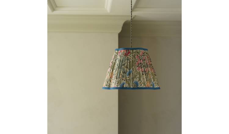Habitat x Morris & Co. Woodland Weeds Pleated Easy Fit Lampshade - 35cm