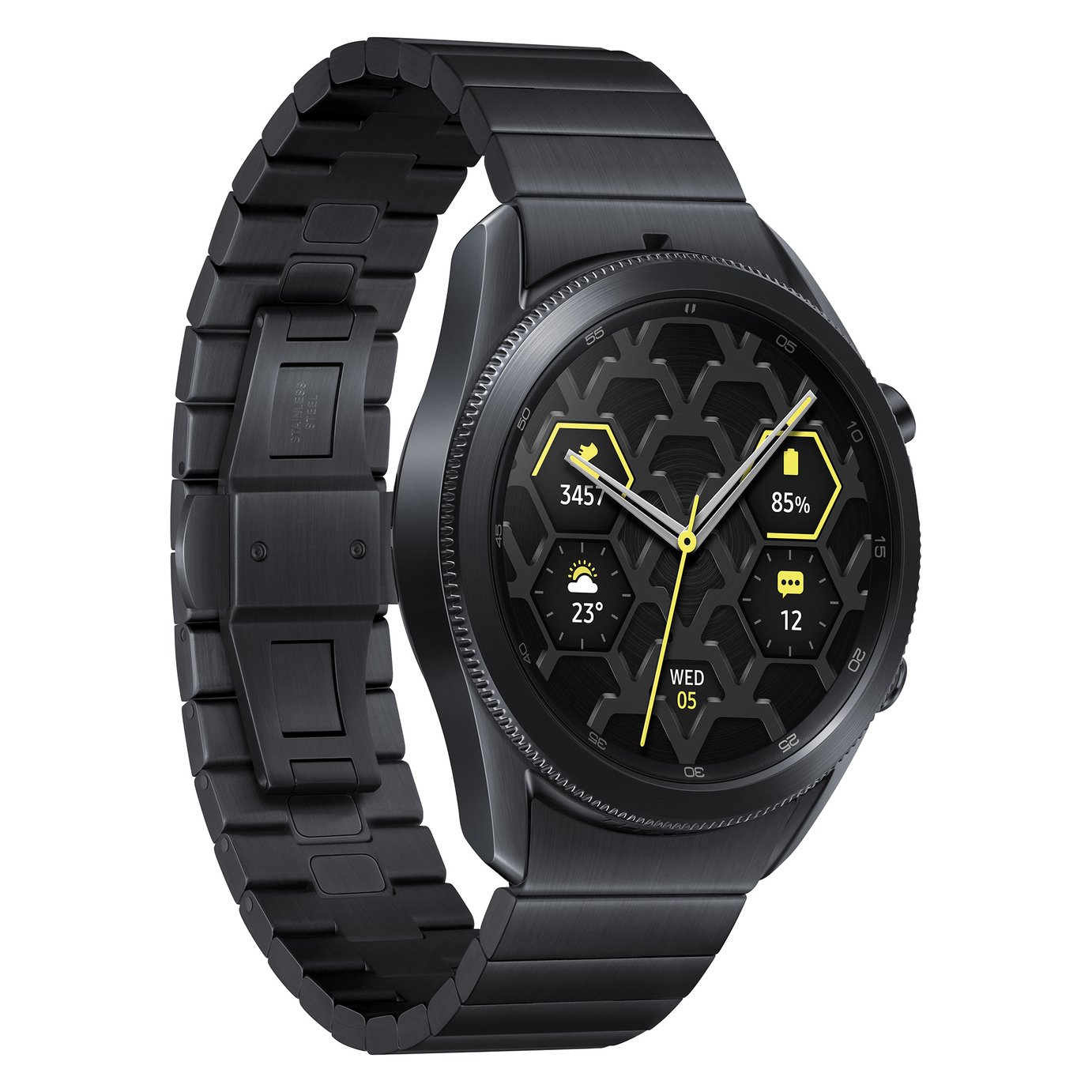 Buy Samsung Galaxy Watch3 45mm Titanium Smart Watch – Black | Smart watches  | Argos