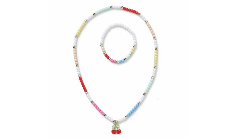 Flitzy Kids Colourful Bead Bracelet and Necklace Set 