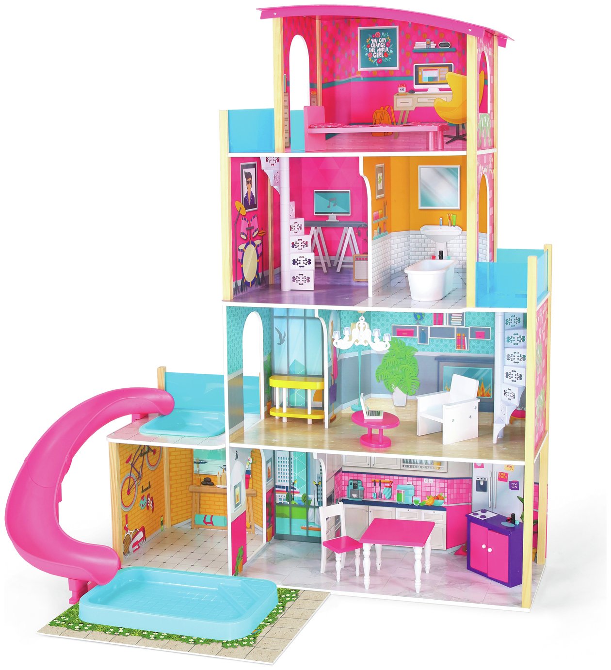 Jupiter Workshops Malibu Mansion 4 Storey Doll House Reviews - Updated ...