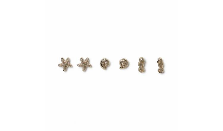 Flitzy Kids Sealife Stud Earrings Pack