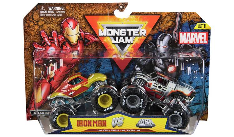 Monster Jam 1:64 Die Cast Marvel Monster Trucks - Pack of 2