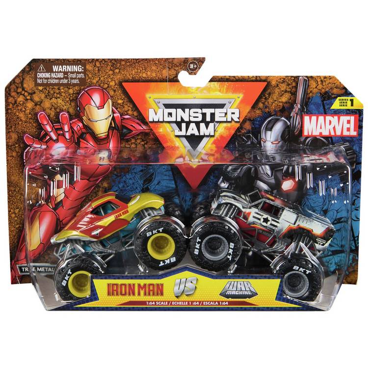Monster Jam 1:64 Die Cast Marvel Monster Trucks - Pack of 2 0