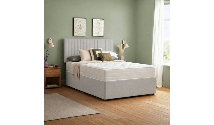 Silentnight Knightly Luxury 2000 Pocket Kingsize Divan Bed - Light Grey