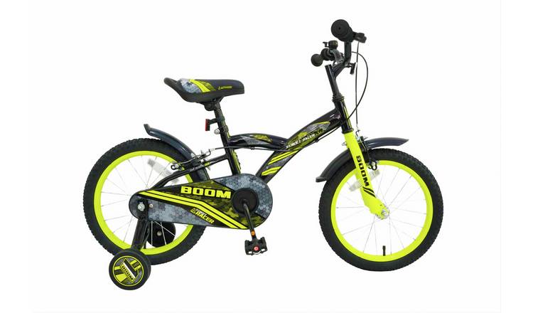 Active Go Boom Street Racer 16Inch Wheel Size Boys Mountain Bike - Lime & Black