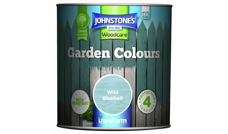 Johnstone's Garden Colours Paint 1L - Wild Bluebell