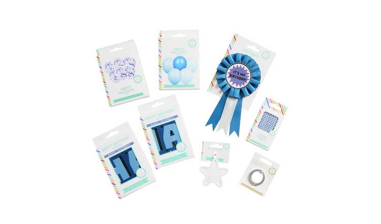 Mad Party Blue Balloon Bundle Birthday Kit