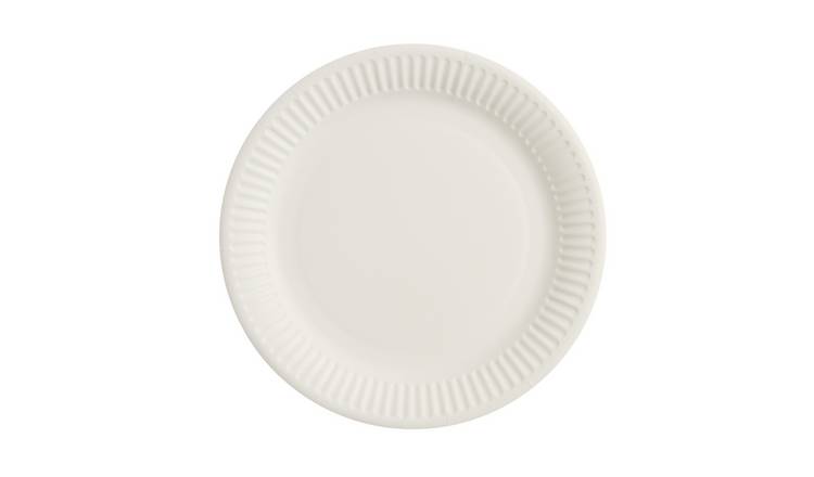 Mad Party White Paper Plates - Pack of 100
