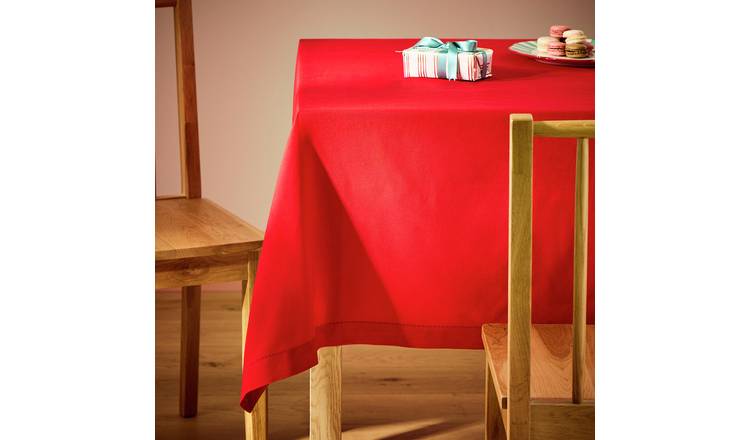 Argos Home Table Cloth - Red