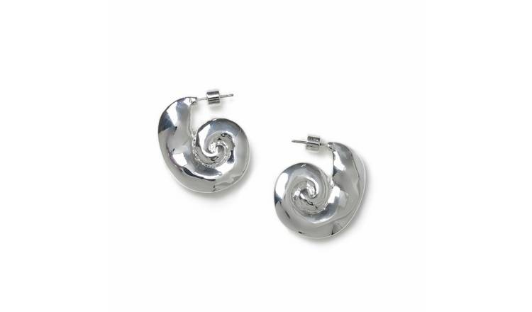 Freedom Spiral Shell Stud Earrings