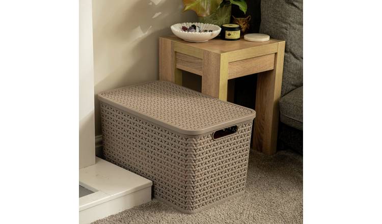 Strata Urban Store Set of 3 Storage Baskets with Lid - Mocha