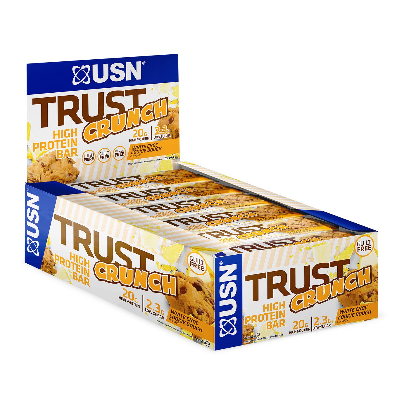 USN Trust Crunch White Chocolate Snack Bars x 12 Review