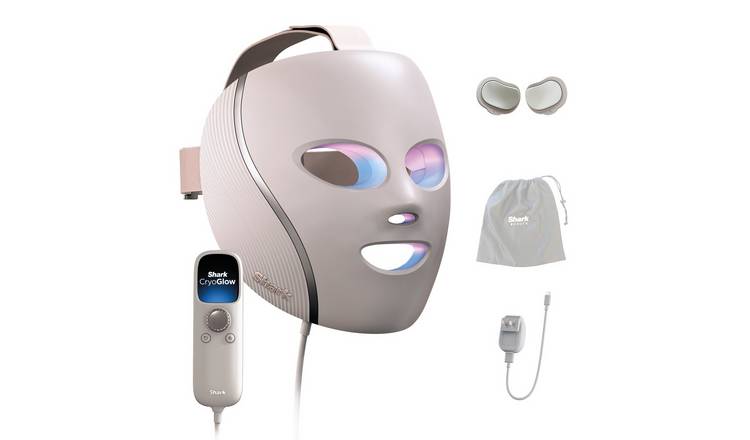 Shark CryoGlow Under-Eye Cooling LED Face Mask - Rose Glow