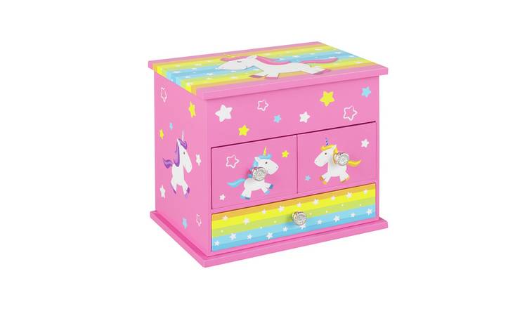 Buy Mele Unicorn Jewellery Box with 3 Drawers | Jewellery boxes and ...