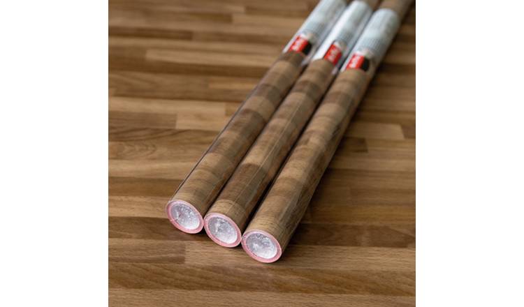 D-C-Fix Self-Adhesive Walnut Block Brown Vinyl Film