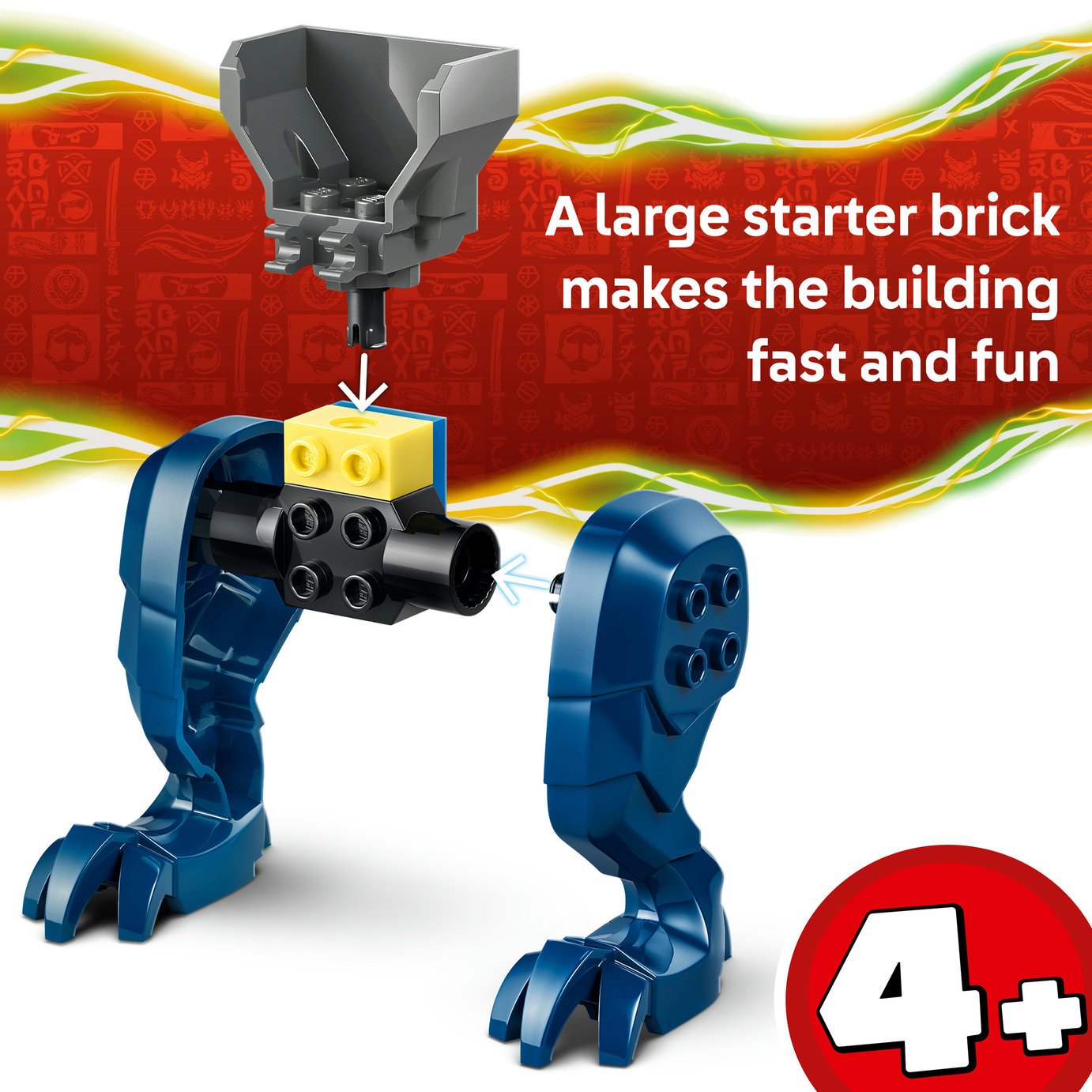 Buy LEGO NINJAGO Jay's Dragon Mech Fight Ninja Toy 71853 | LEGO
