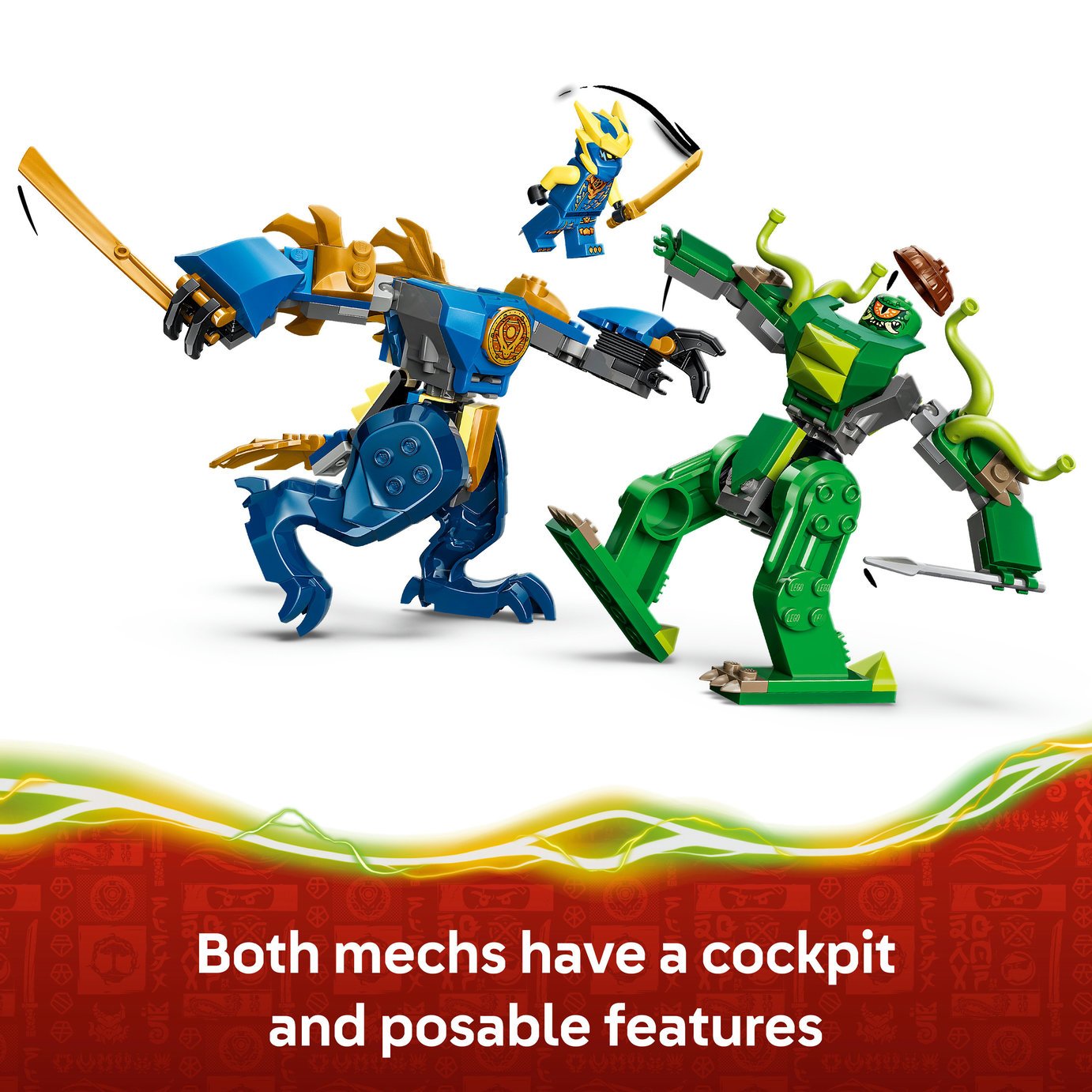 Buy LEGO NINJAGO Jay's Dragon Mech Fight Ninja Toy 71853 | LEGO