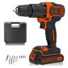 Black+Decker 18V 1 x 2 Li-ion Brushed Cordless Combi drill KFBCD701D1K