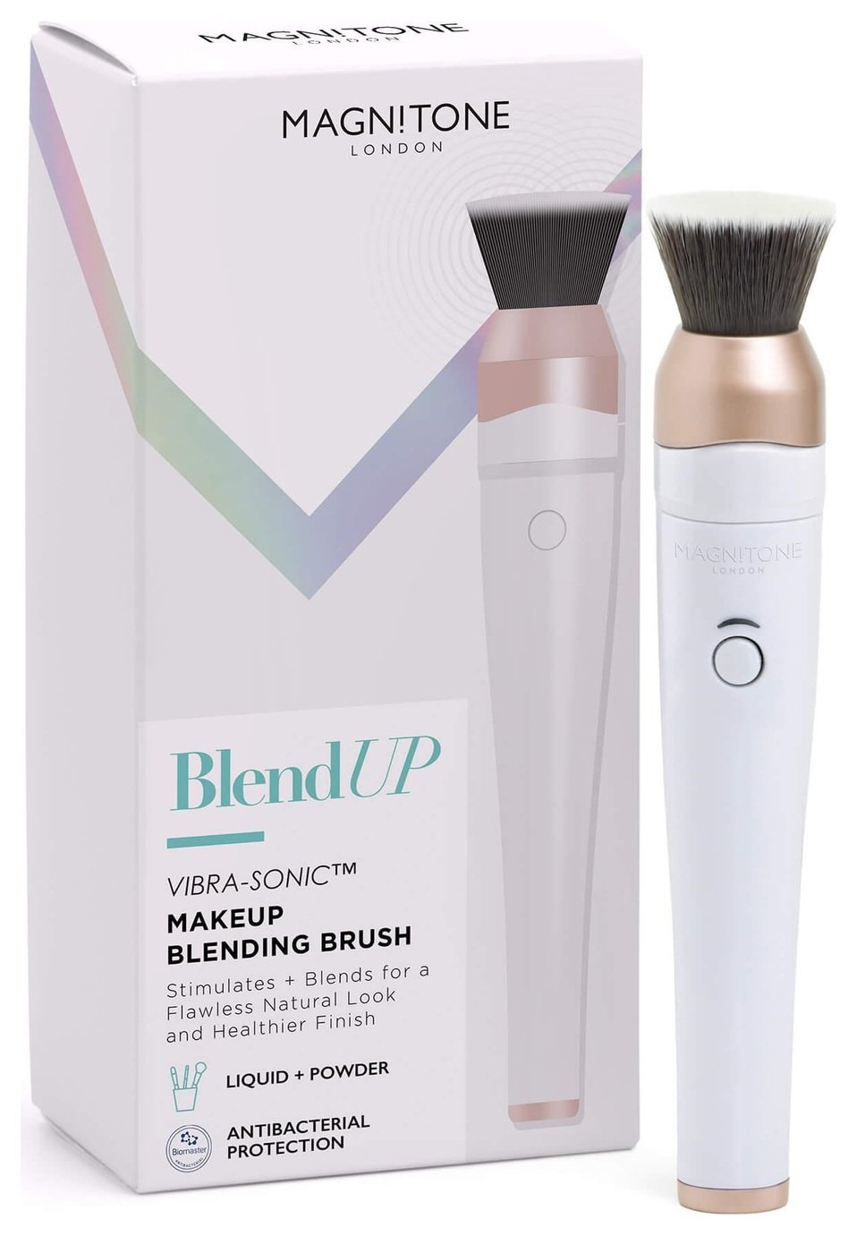 Magnitone Blend Up Vibra-Sonic Makeup Blending Brush - White