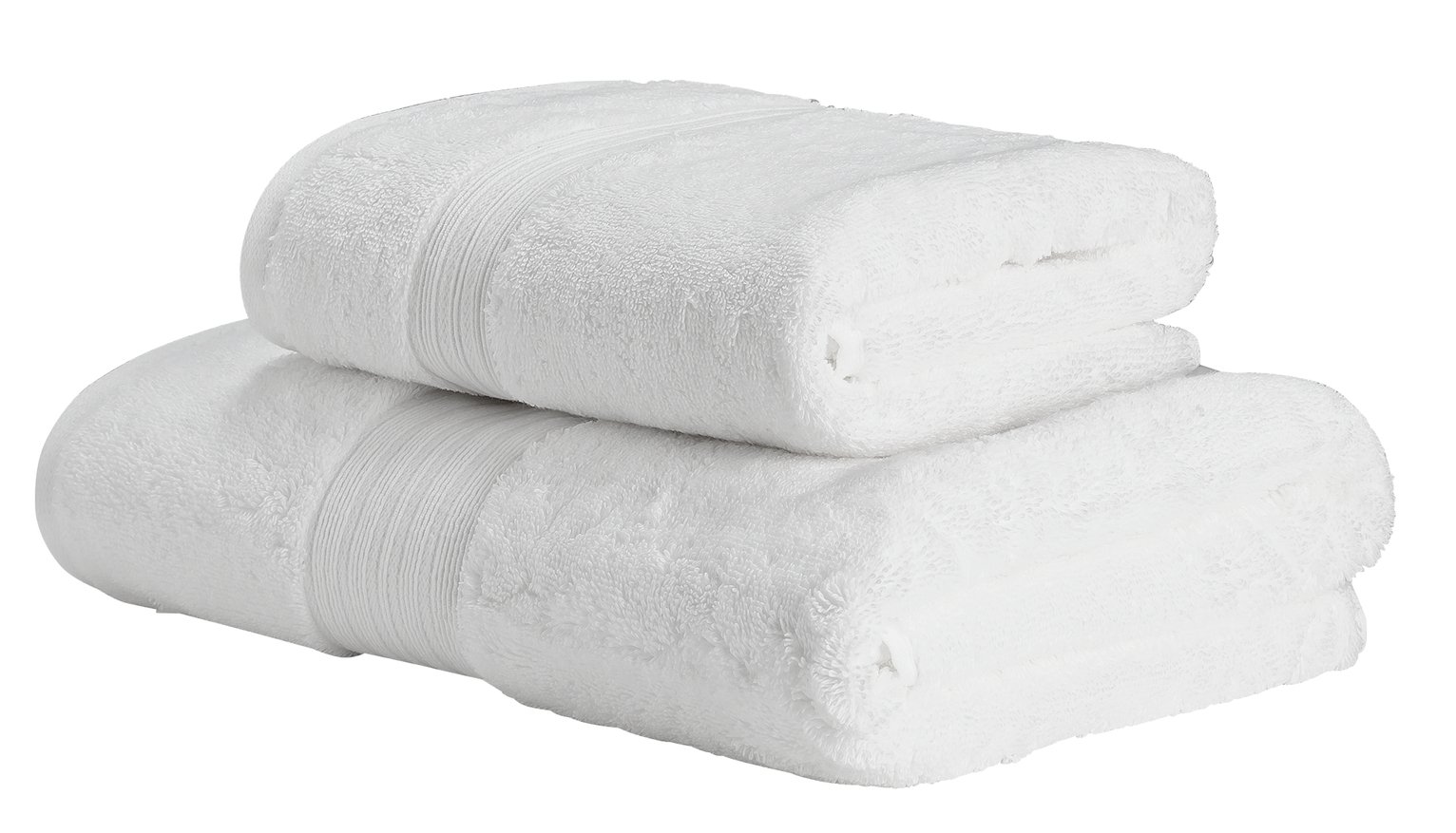 Argos Home Egyptian Cotton 2 Piece Towel Bale - White