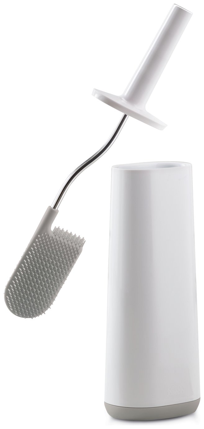 Joseph Joseph Flex Toilet Brush with Holder - Grey/White