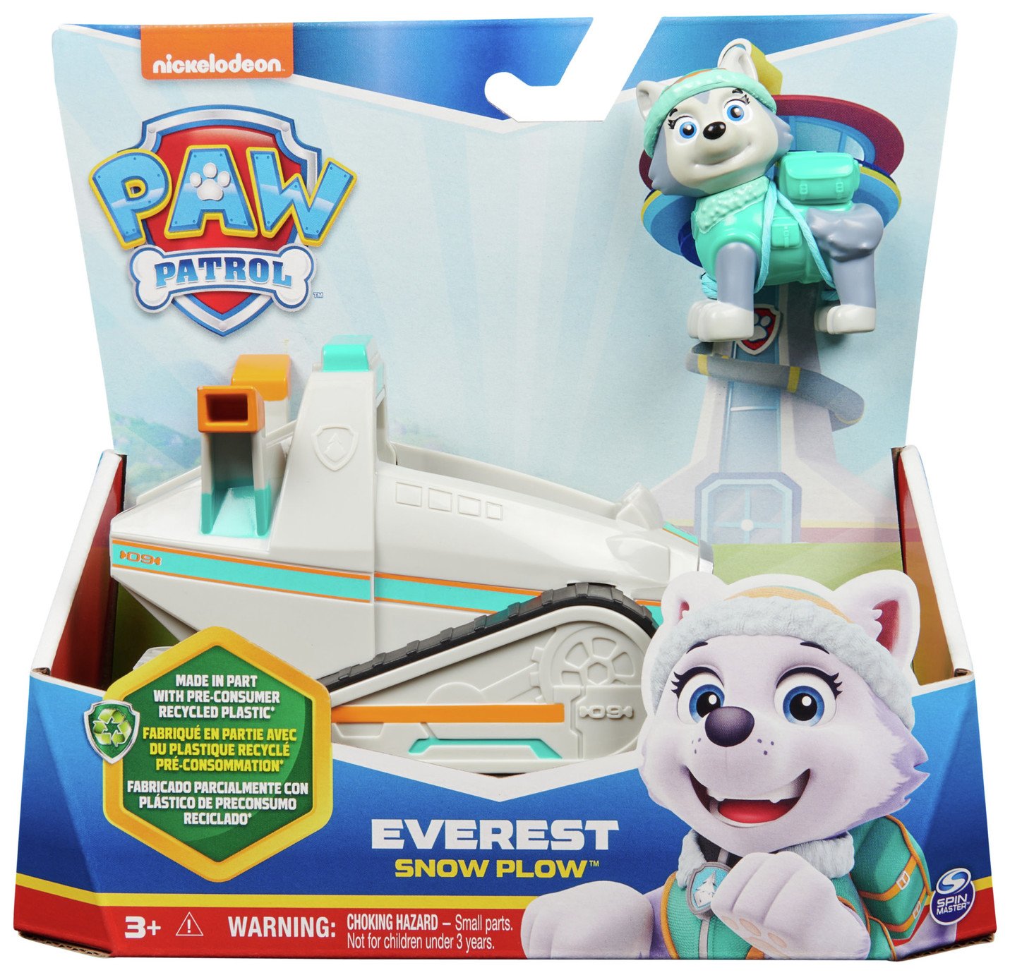 paw patrol everest's snowmobile pup & vehicle