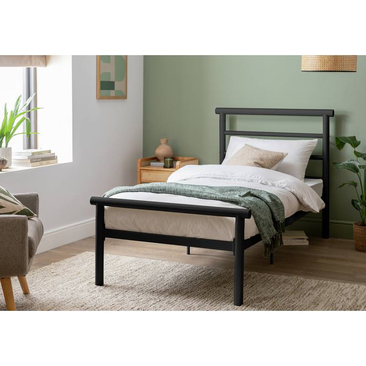 Argos Home Avalon Single Metal Bed Frame - Black 0