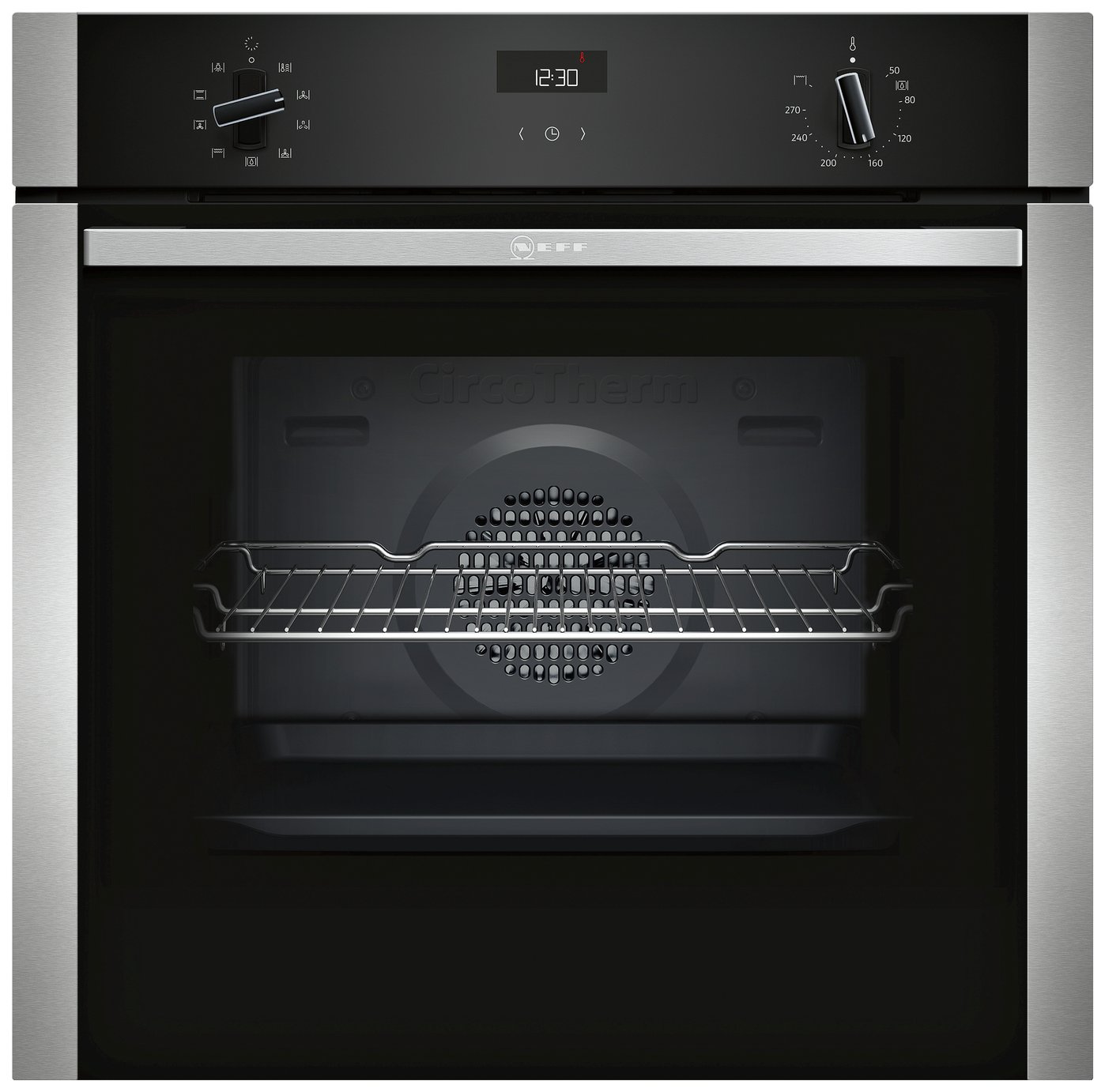 Neff B1ACE4HN0B 59.4cm Single Oven Electric Cooker - S/Steel