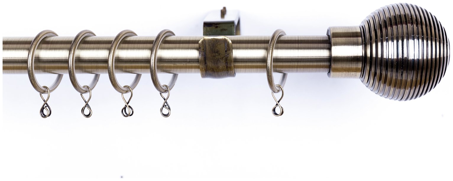 Argos Home Extendable Ribbed Curtain Pole ‚Äì Antique Brass Reviews
