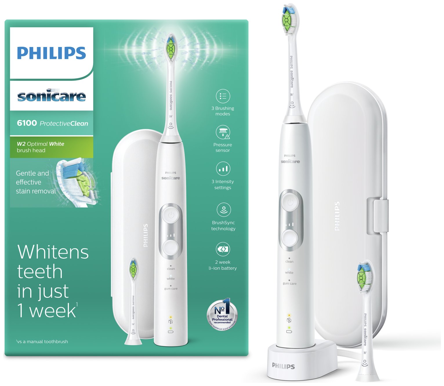 Philips ProtectiveClean Electric Toothbrush Series 6100