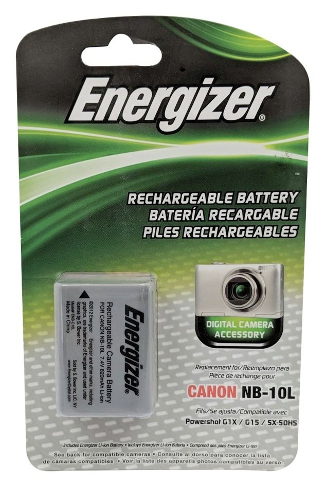 Energizer ENB-CE10 Camera Battery for Canon NB-10L Review