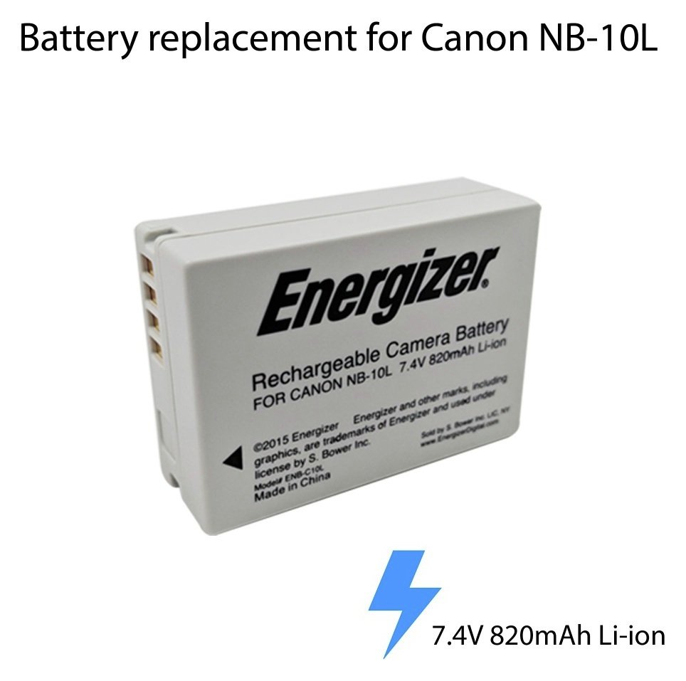 Energizer ENBCE10 Camera Battery for Canon NB10L Reviews