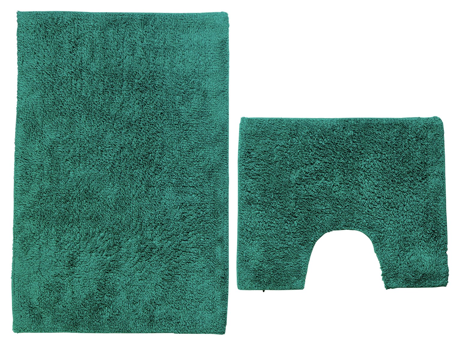 Argos Home Bath and Pedestal Mat Set - Cyan