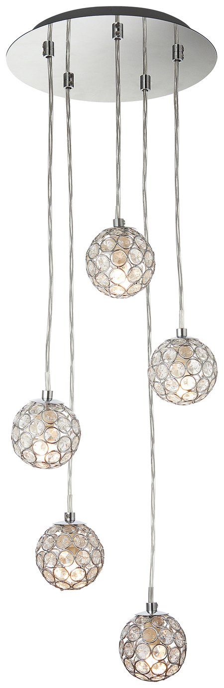 Argos Home Amelia 5 Light Ceiling Pendant