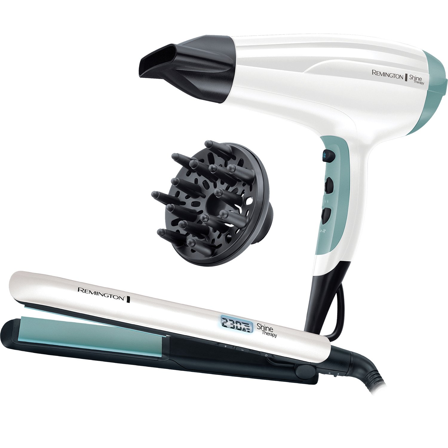 Remington Hair Straightener and Dryer Shine Therapy Gift Set Review