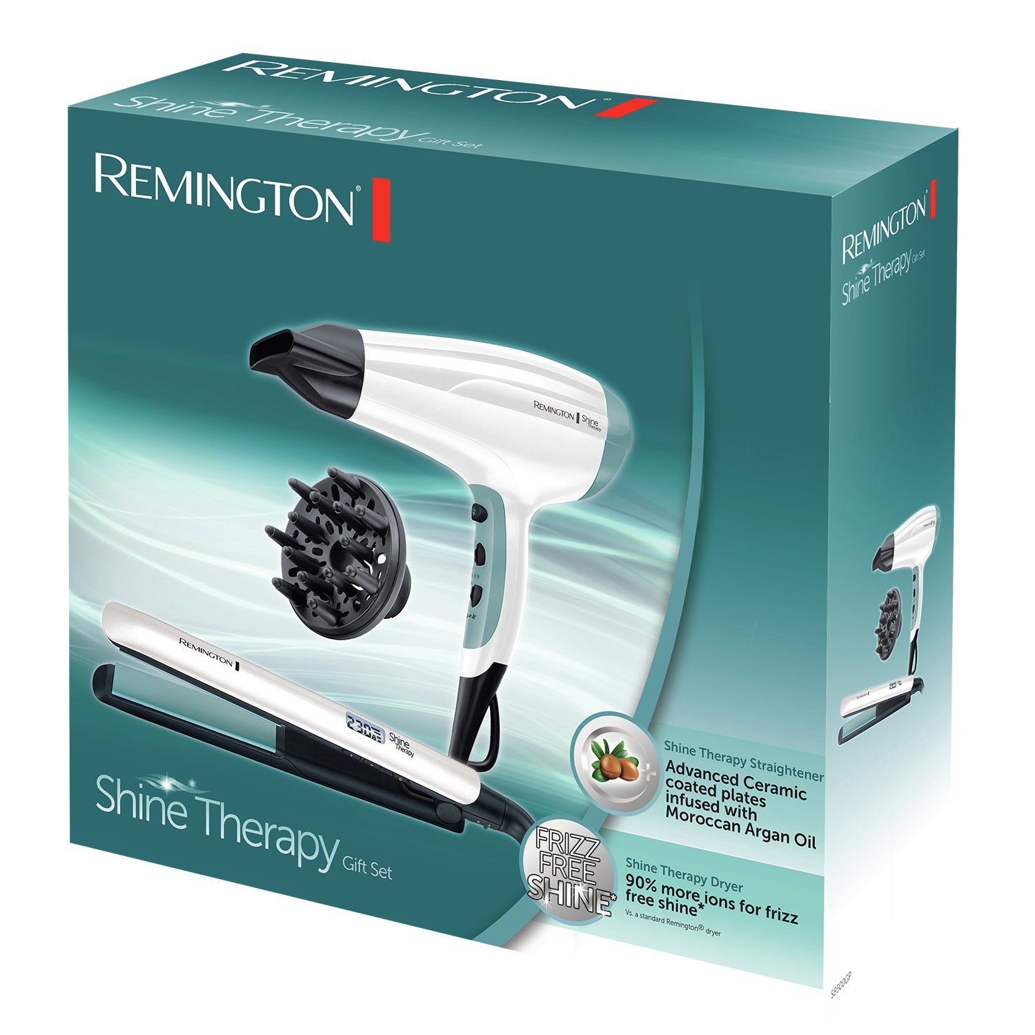 Remington Hair Straightener and Dryer Shine Therapy Gift Set Review