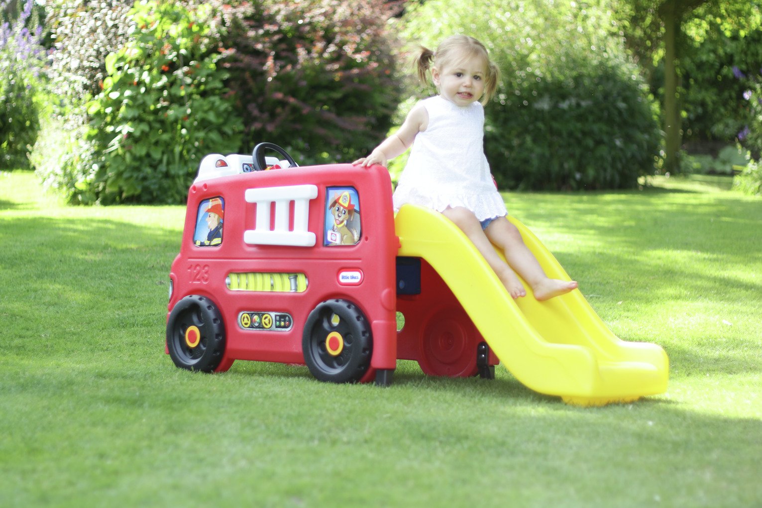 little tikes fire truck activity gym