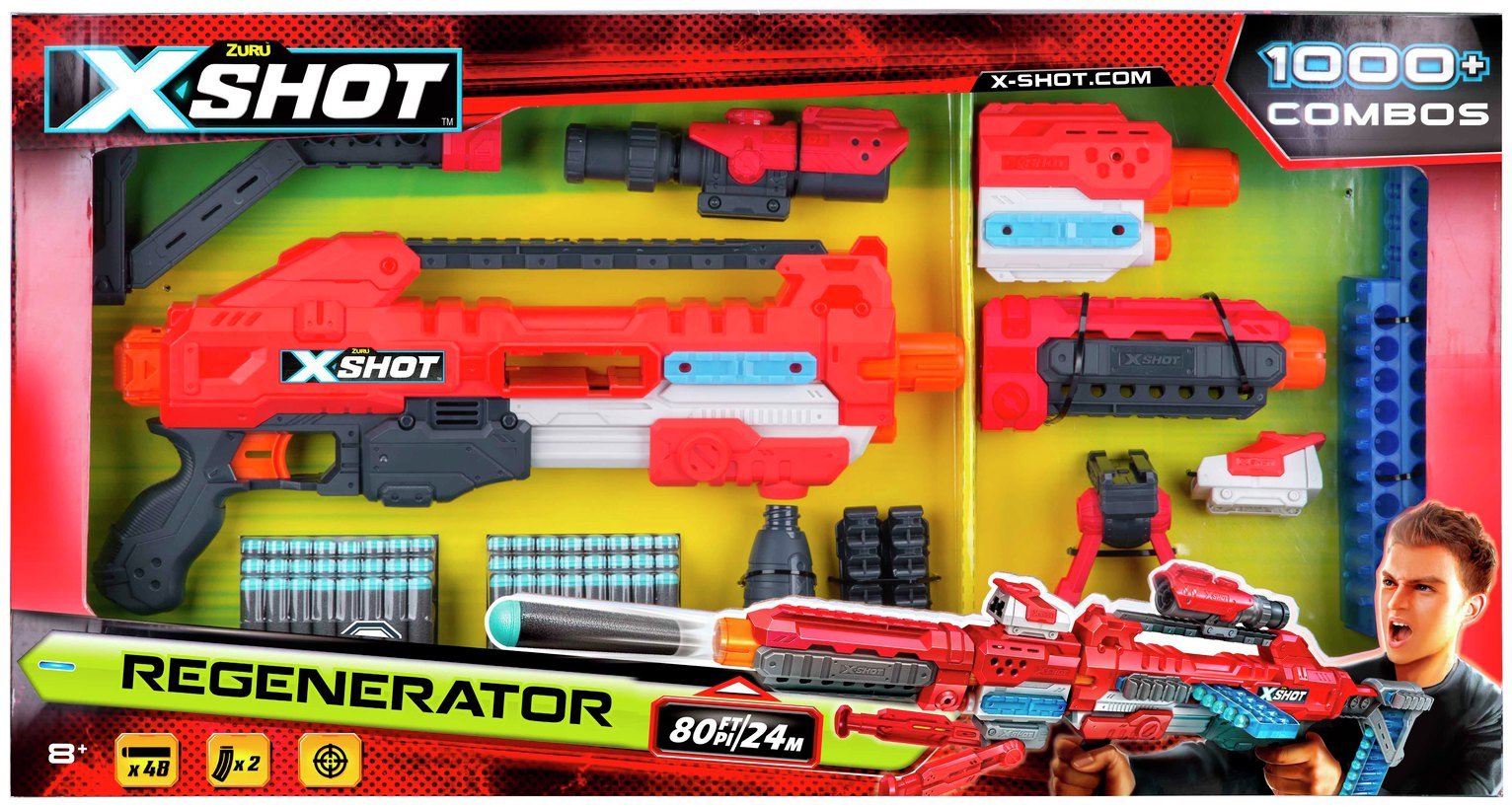 Мир шот. Бластер x shot Regenerator. Xshot бластер Zuru. Винтовка x shot.