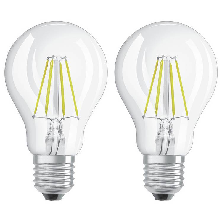 Osram 4W Filament LED Classic Glass ES GLS Bulb - Twin Pack 0