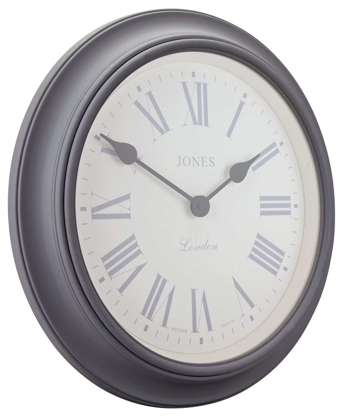 Jones Supper Club Wall Clock Grey (7907553) Argos Price Tracker