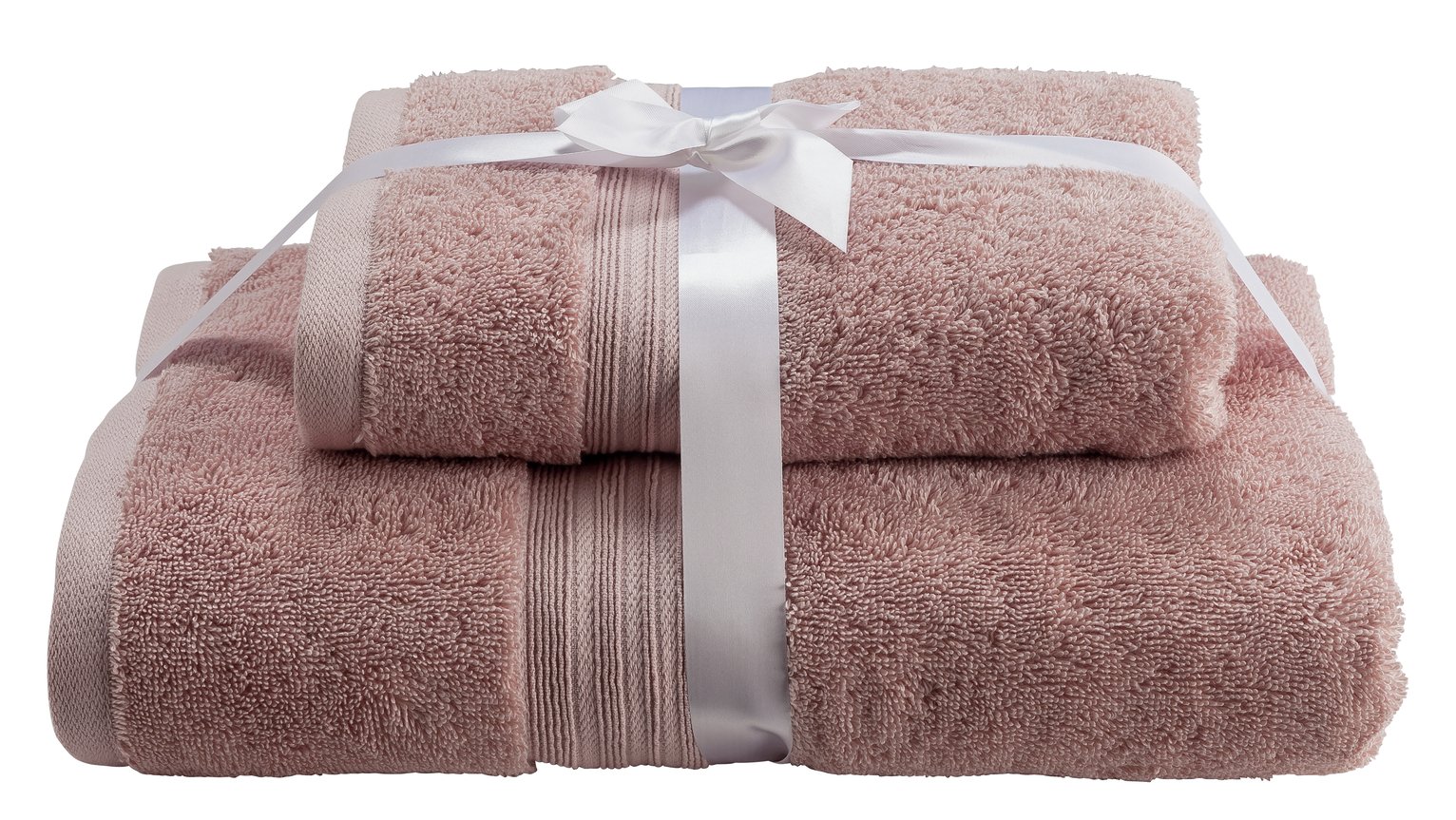 Argos Home Egyptian Cotton 2 Piece Towel Bale - Blush